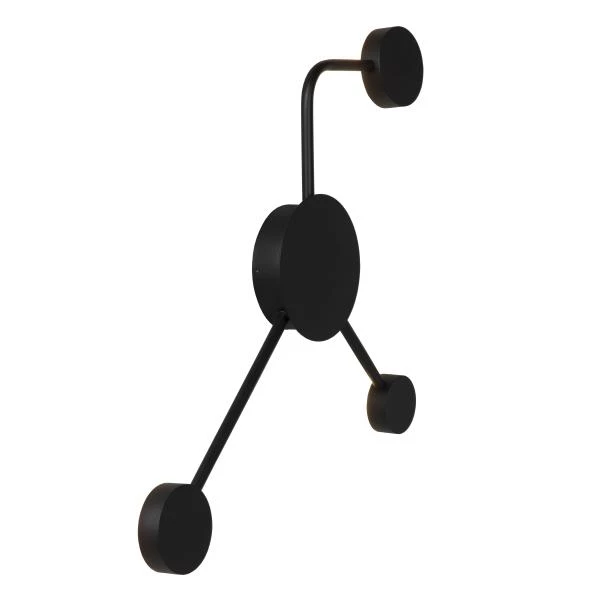 Lucide JAYDEN - Wall light - LED - 3x3,3W 3000K - Black - detail 1